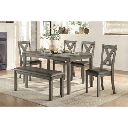 Holders - 6 Piece Dinette Set - Gray