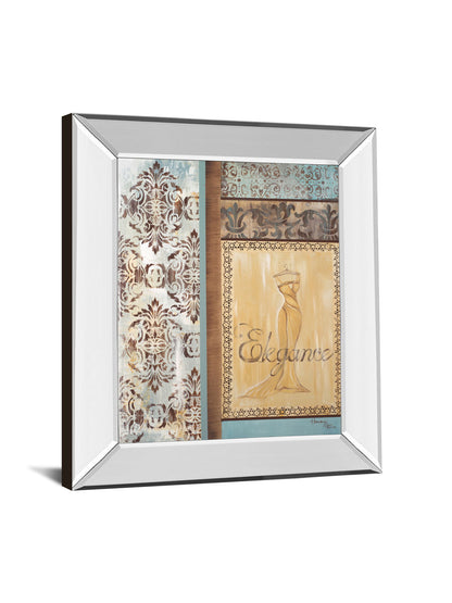 Elegance By Hamkimipour-ritter Mirror Framed Print Wall Art - Beige