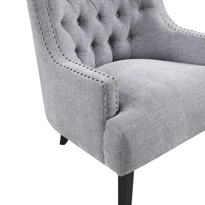 Charisma - Chenille Accent Chair - Gray
