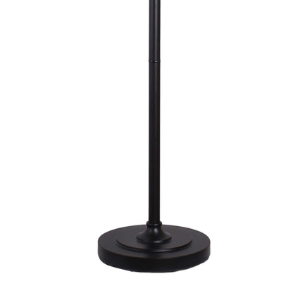 "Globe Cascade" Metal Floor Lamp With Glass Globes - Polished Chrome / Smoked Glass