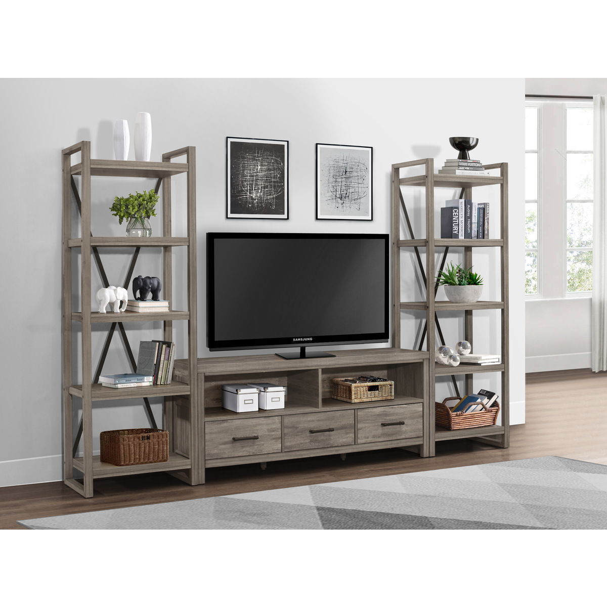 Bainbridge - TV Stand - Gray