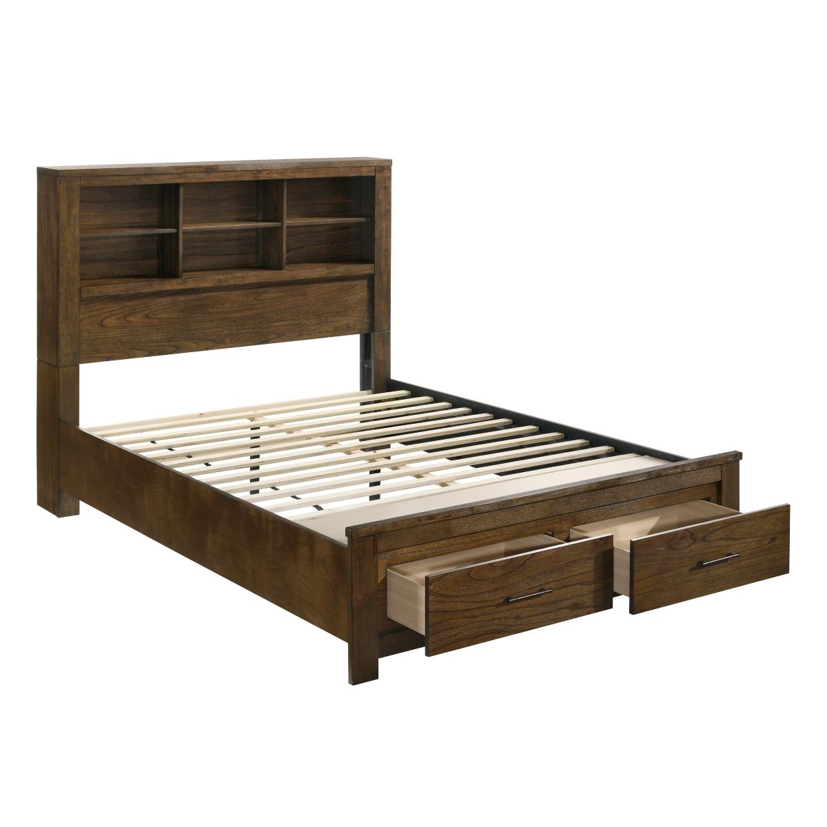 Sullivan - Wall Platform Bed (Bed, 2 Nightstands, 2 Nightstands With Wall Panel)
