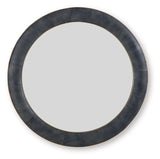 Corinsworth - Accent Mirror - Charcoal / Brass Finish