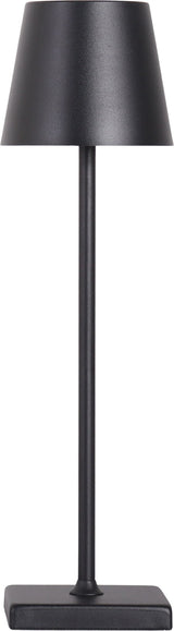 "Eclipse Aura I" Rechargeable LED Metal Accent Lamp (Set of 2) - Black