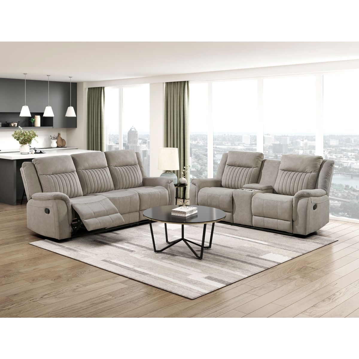 Dean - Double Reclining Loveseat With Center Console