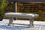 Visola - Bench with Cushion - Gray