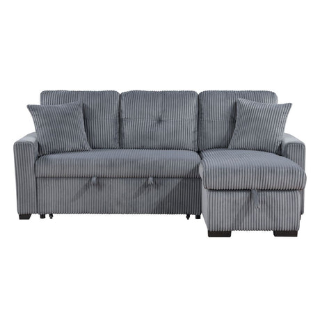 Rhett - 3 Piece Reversible Sectional With Pull-Out Bed And Hidden Storage
