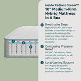 Radiant Dream - 10" Hybrid Medium Firm Mattress in a Box