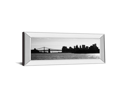 Ny Scenes I By Jeff Pica - Mirror Framed Print Wall Art - Dark Gray