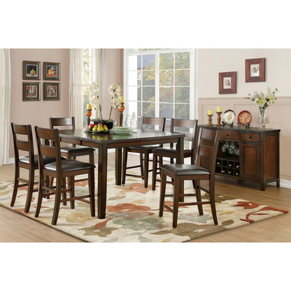 Mantello - Counter Height Chair (Set of 2) - Dark Brown