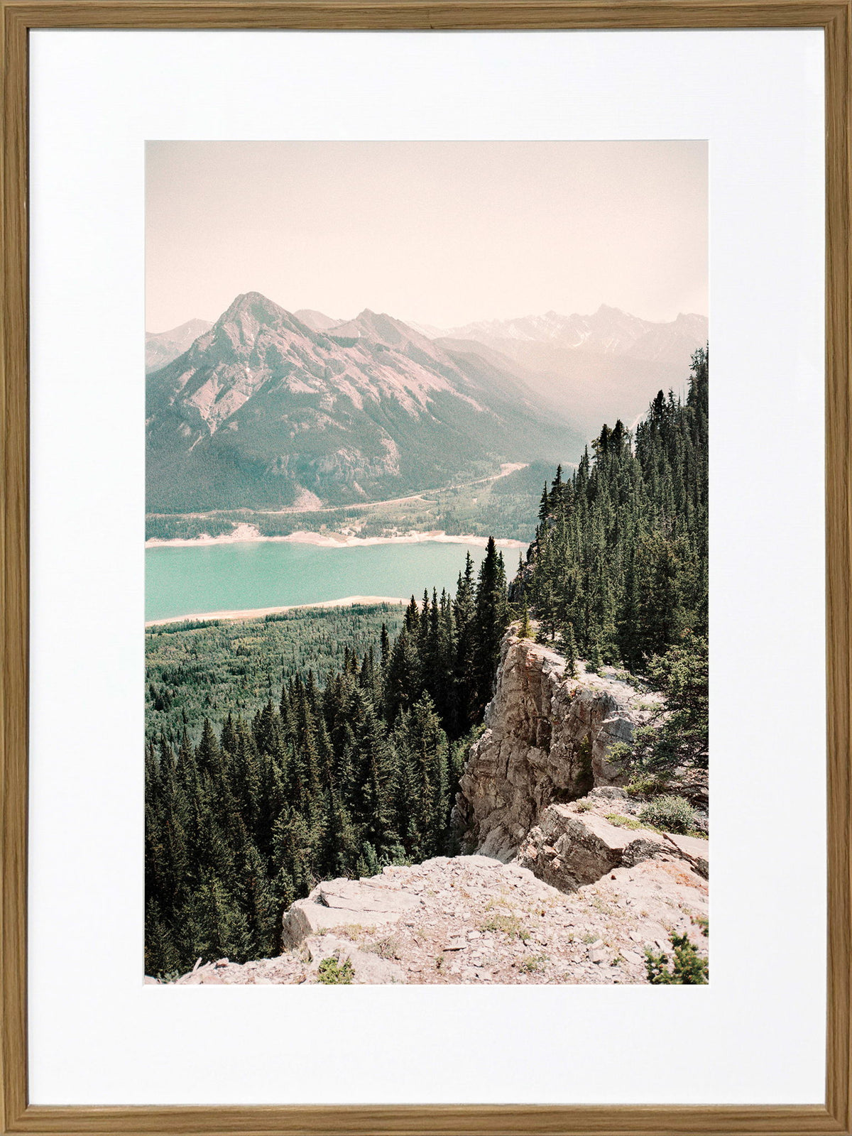 Pinebound Light I - 24 X 32 - Framed Print Under Glass - Green