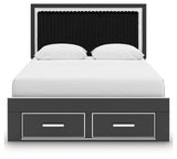 Zuraleus - Upholstered Panel Platform Storage Bed