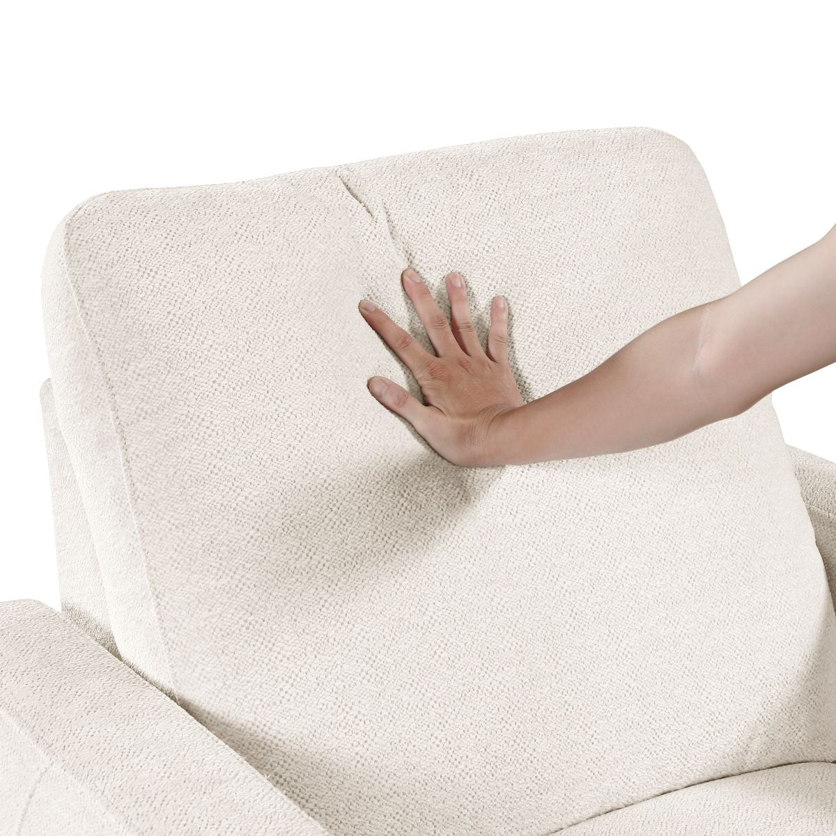 Vera - Power Double Reclining Sofa With USB Charging Ports - Beige