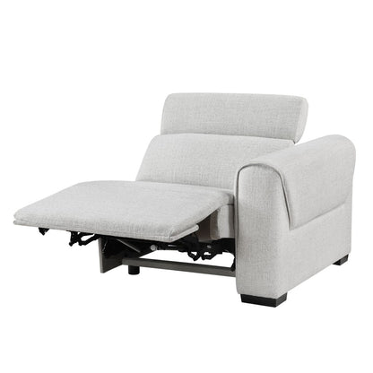 McPherson - Power Double Reclining Loveseat With Power Headrests, Charging Ports - Cloud