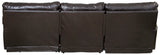 Como - 3 Piece Italian Leather Match Reclining Sectional