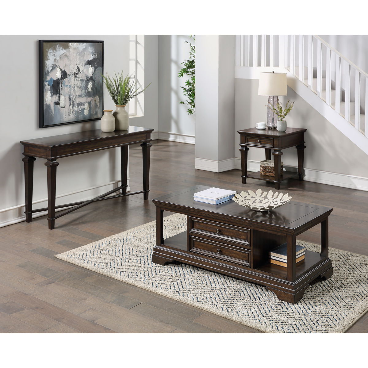 Tobias - End Table - Espresso