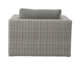 Blakley - Outdoor Swilvel Chair (Set of 2) With Half Round Wicker - Gray