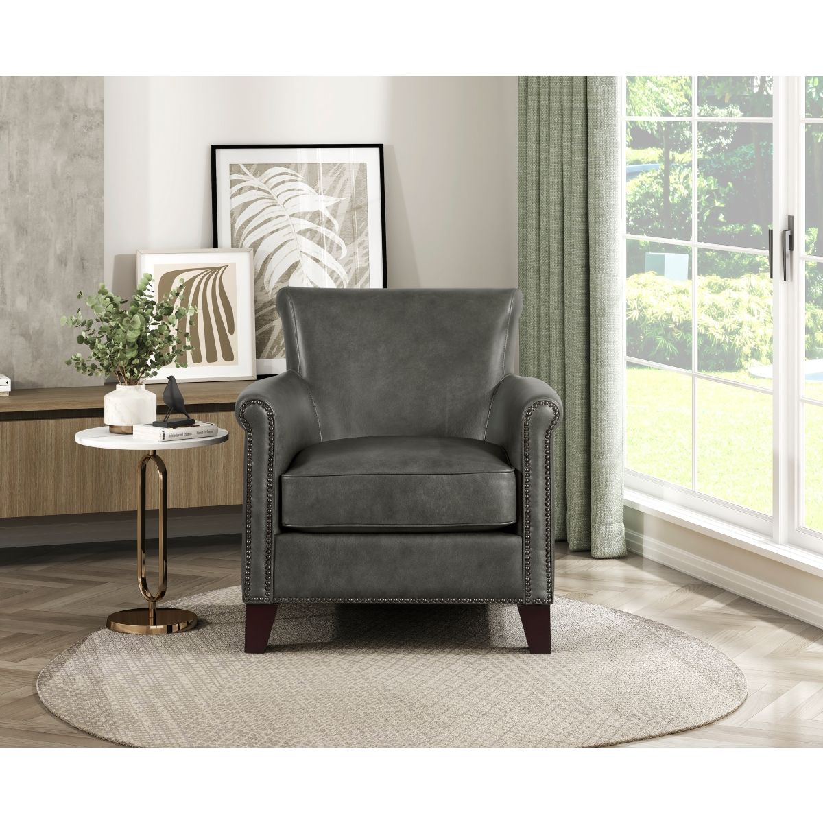 Braintree - Accent Chair - Dark Gray
