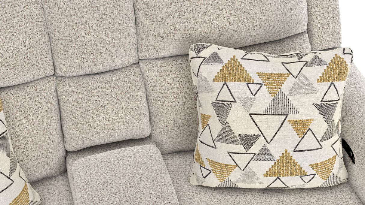 Micah - Power Headrest Power Deep Seat Reclining Console Loveseat - Oatmeal