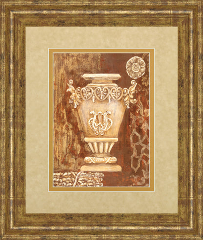 Precious Antiquity Il By Studio Nuvo - Framed Print Wall Art - Light Brown