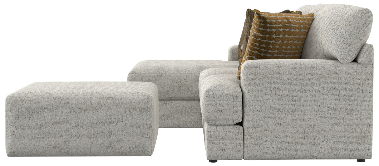 Tori - Sectional With Comfort Coil Seating, Cocktail Ottoman And Accent Pillows Included