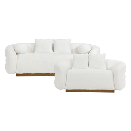 Novella - Sofa & Loveseat - White