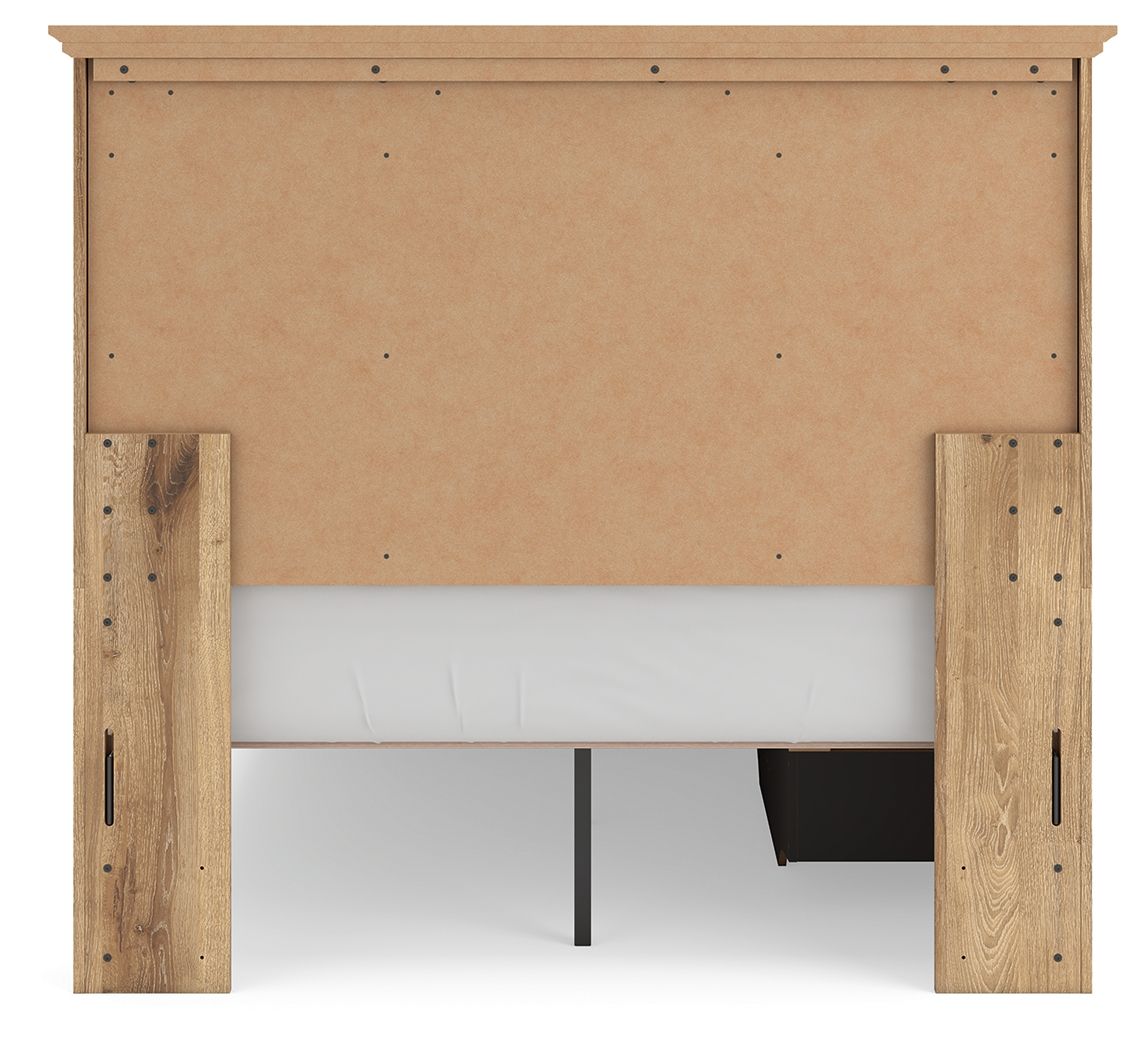 Makidern - Panel Storage Bed With Under Bed Storage Unit And Storage Footboard
