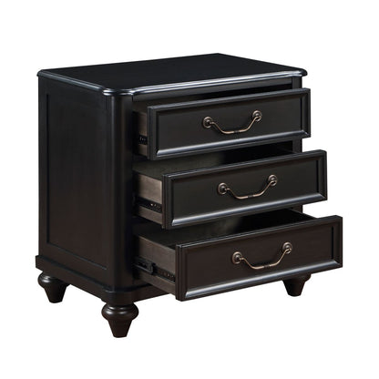 Herman - Nightstand - Charcoal Brown