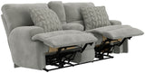 Renaldo - Power Console Loveseat With Zero Gravity Recline - Stone