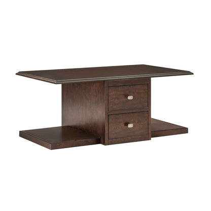 Claremore - Cocktail Table With Two Ottomans - Beige
