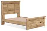 Makidern - Panel Storage Bed With Storage Footboard