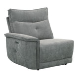 Tesoro - 3 Piece Power Double Reclining Loveseat - Dark Gray