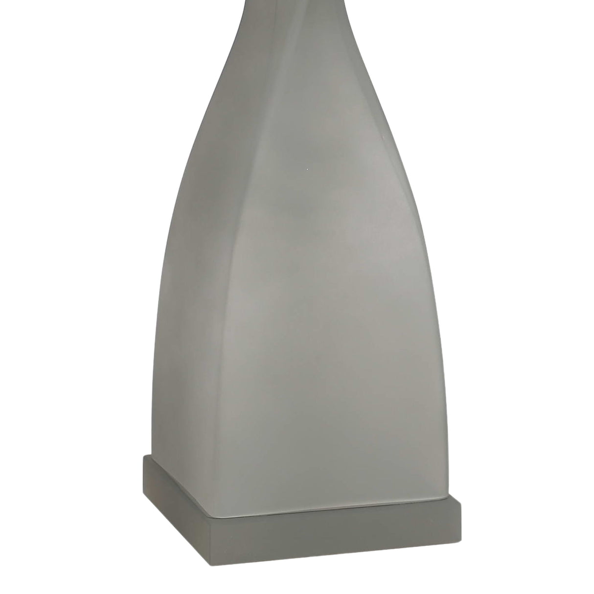 "Sage Elegance" Art Glass Table Lamp (Set of 2) - Frosted Sage Green / Frosted Crystal