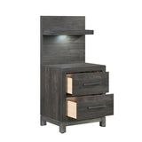 Zephyr - Nightstand With Wall Panel