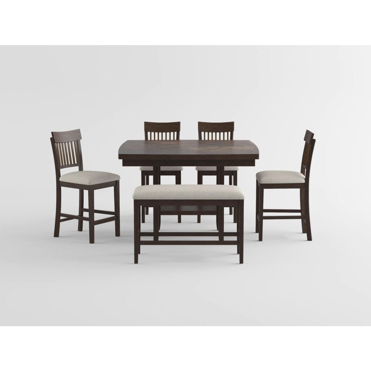 Balin - Counter Height Chair With Slat Back (Set of 2) - Brown