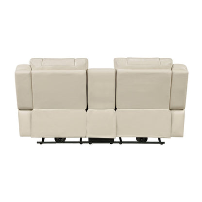 Huron - Power Double Reclining Loveseat With Center Console, Wireless Speakers, LED And Charging Ports