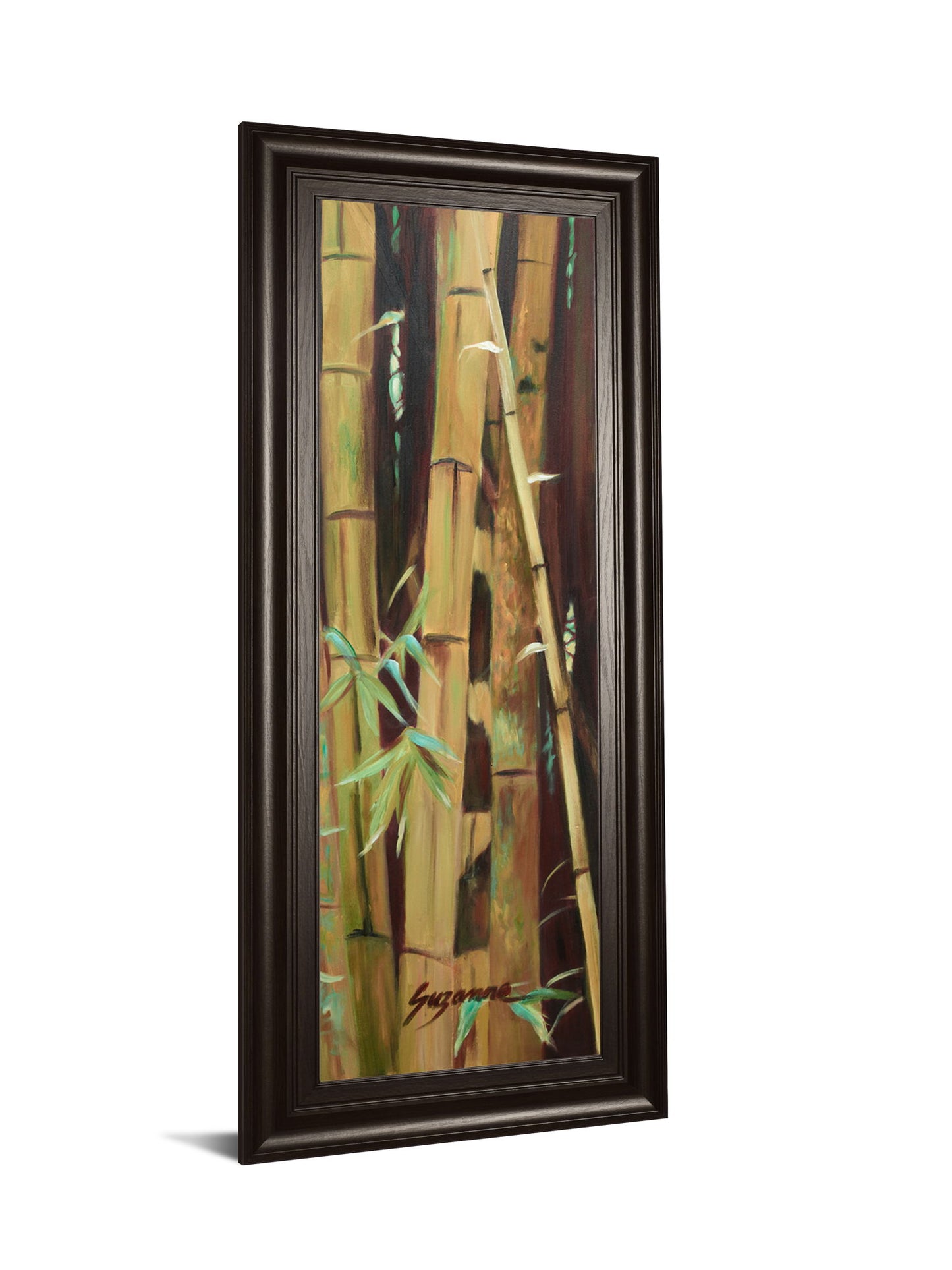 Bamboo Finale Il By Suzanne Wilkins - Framed Print Wall Art - Light Brown