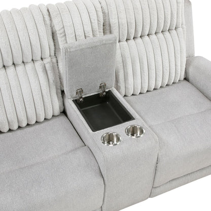 Benton - Double Reclining Loveseat - Light Gray