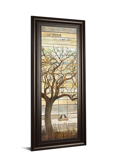 And Then I Met You By Marla Rae - Framed Print Wall Art - Beige