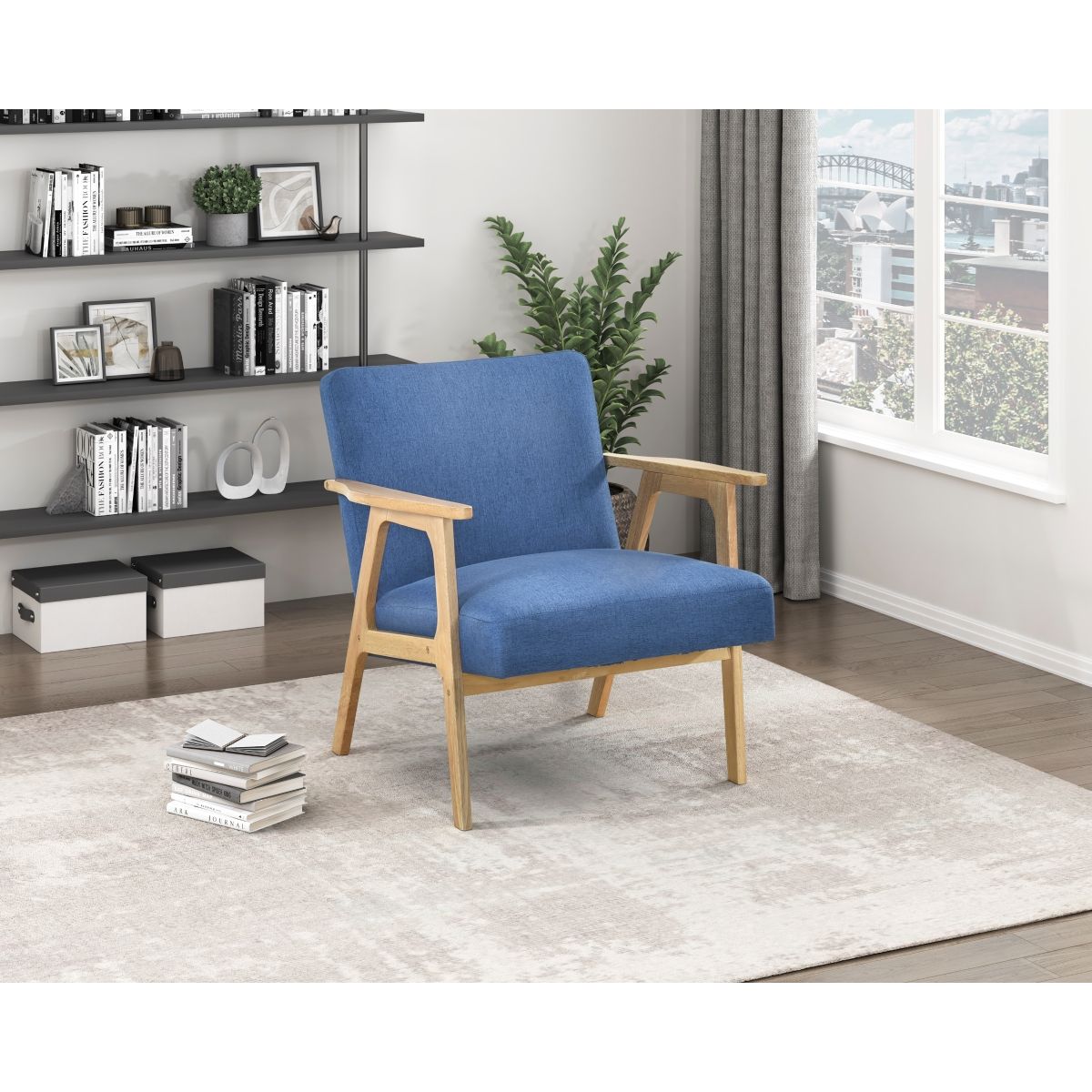 Omara - Accent Chair Light Brown Base