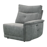 Tesoro - 3 Piece Power Double Reclining Sofa - Dark Gray