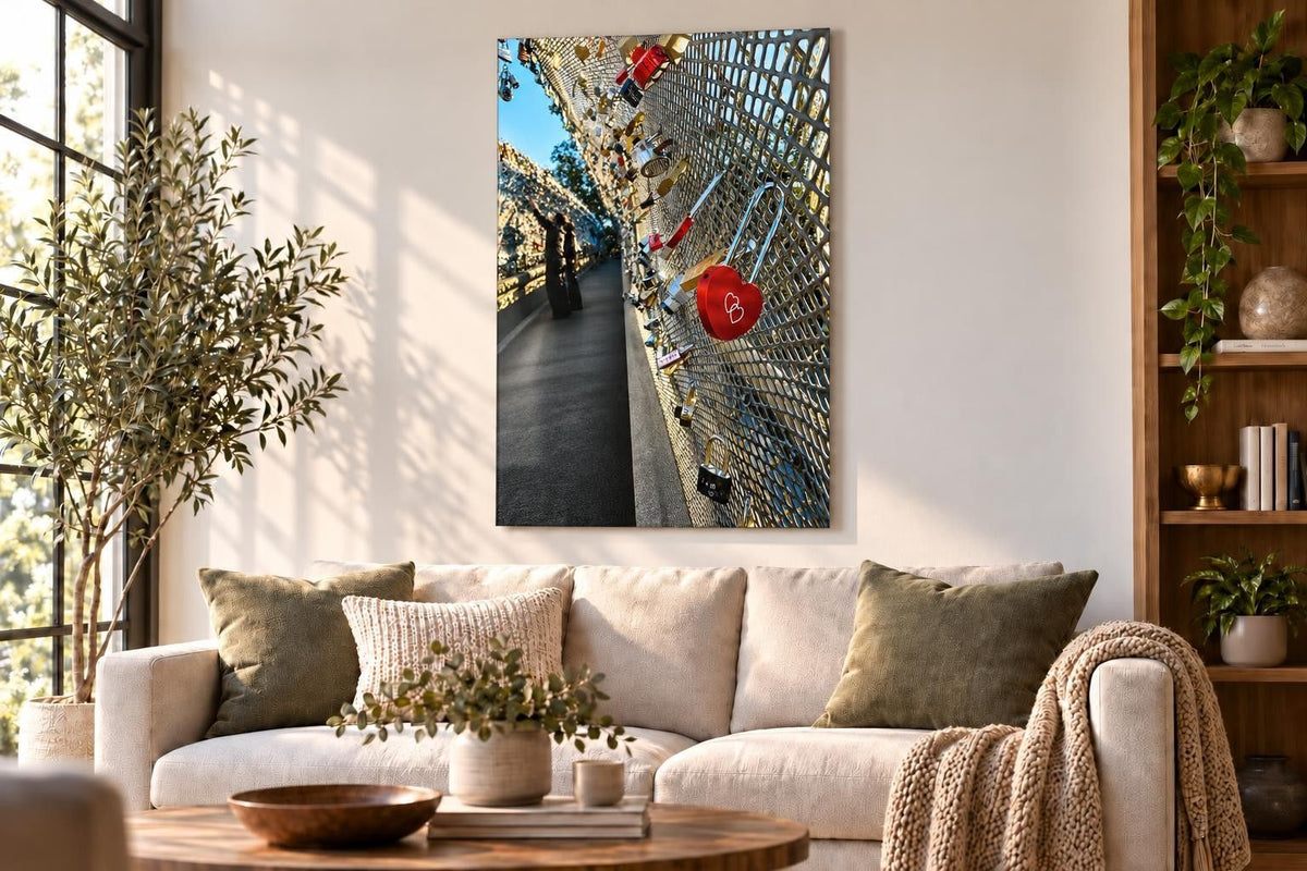 Promises In Sunlight - 40 X 60 - Tempered Glass - Gray