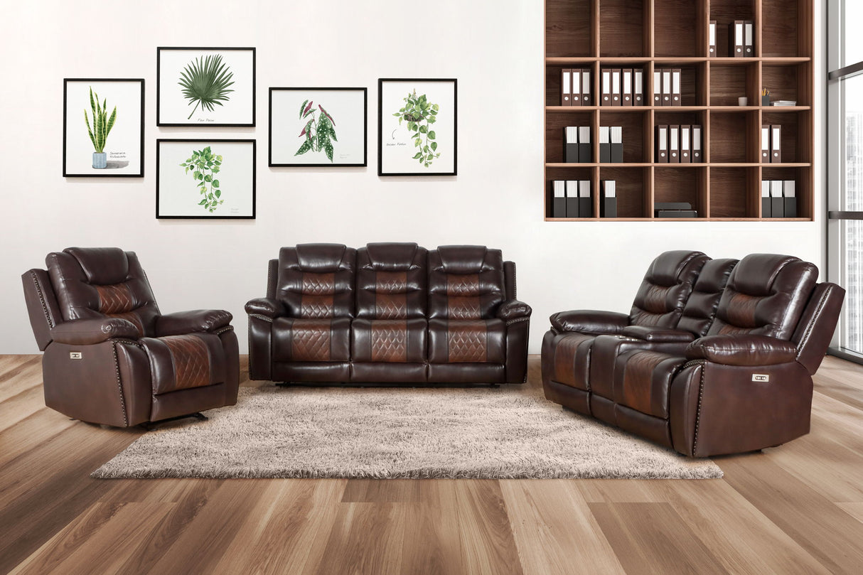 Nikko - Console Loveseat With Dual Recliners