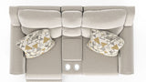 Micah - Power Headrest Power Deep Seat Reclining Console Loveseat - Oatmeal