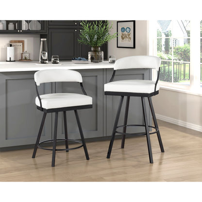 Crowley - Swivel Pub Height Chair (Set of 2)