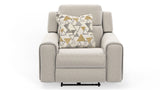 Micah - Power Headrest Power Deep Seat Lay Flat Recliner - Oatmeal