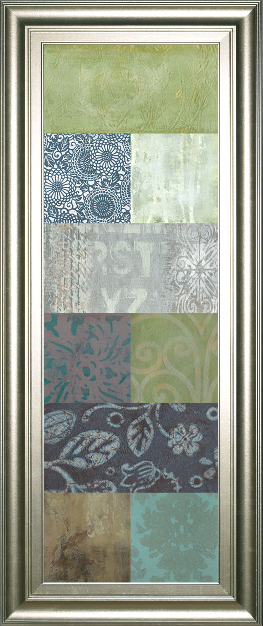 Zen Panel I By Vision Studio - Framed Print Wall Art - Dark Gray