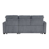 Rhett - 3 Piece Reversible Sectional With Pull-Out Bed And Hidden Storage