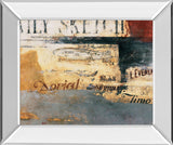 Zeppelin By Aliaga, C. - Mirror Framed Print Wall Art - Dark Gray