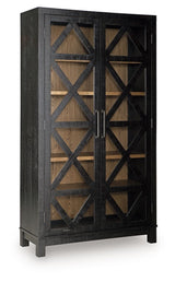 Christop - Accent Cabinet - Black / Brown